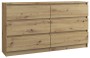Komoda Malwina 6 szuflad Dąb Artisan 140 cm
