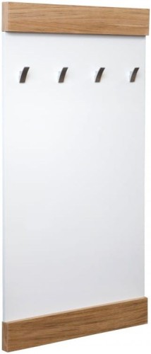 Wieszak ścienny do przedpokoju Bueno fornir dąb naturalny