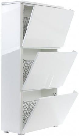 Lakierowana szafka na buty Puerto biały połysk RAL