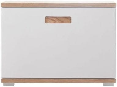 Szafka na obuwie z siedziskiem Puna mała biały połysk