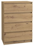 Komoda Malwina II 4 szuflady | Dąb Artisan