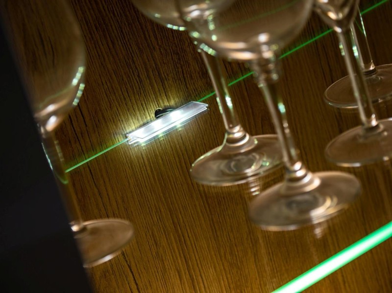 FAME meblościanka biały mat/dąb artisan