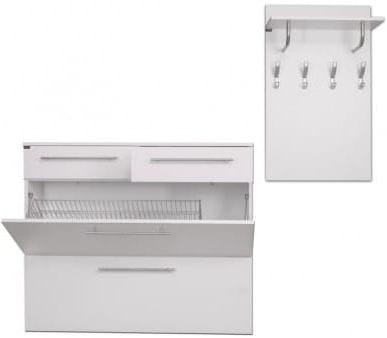 Aniwa - Plano złożona szafa na obuwie/komplet do przedpokoju