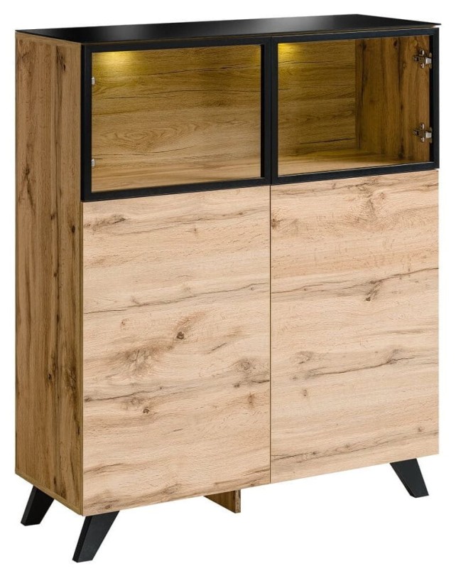 Witryna niska Thin dąb wotan