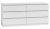 Komoda Malwina 6 szuflad 140cm Biała
