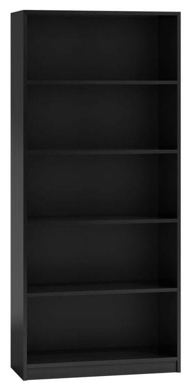 Regał z półkami 80cm Czarny