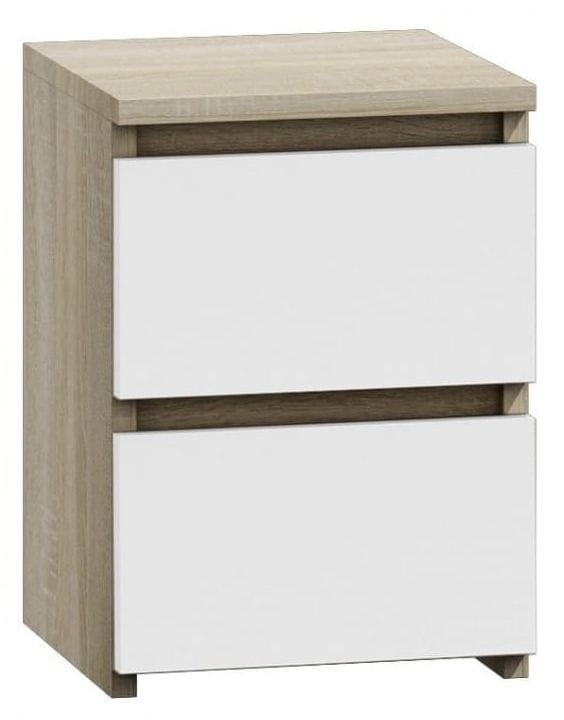 Stolik nocny Malwina II Mix Sonoma i Biały