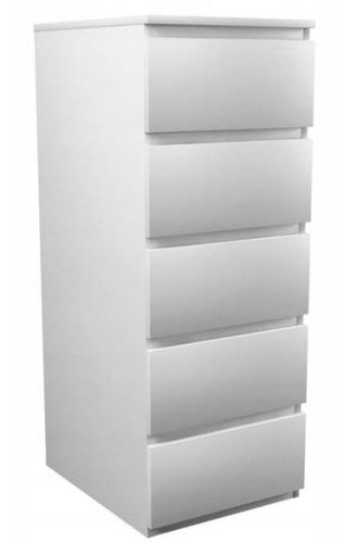 Komoda szafka Bona 5 szuflad / Biała