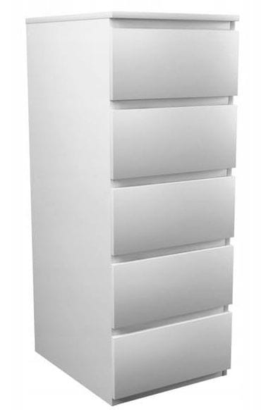 Komoda szafka Bona 5 szuflad / Biała