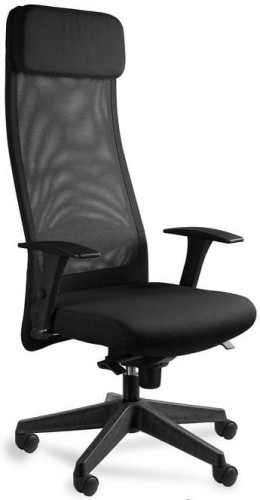 Fotel biurowy siatkowy Ares Mesh czarny