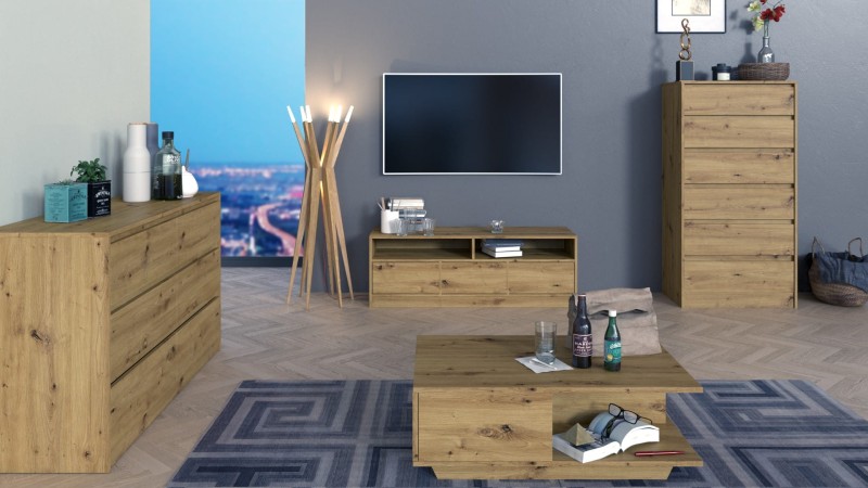 Komoda szafka Sergiusz 70 cm dąb artisan