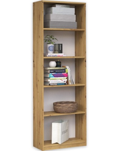 Regał z półkami 40 cm dąb artisan