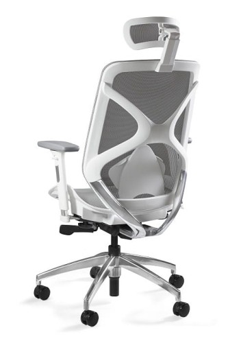 Fotel biurowy ergonomiczny siatkowy Hero biały