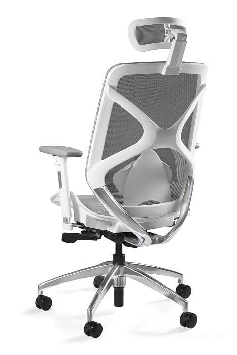 Fotel biurowy ergonomiczny siatkowy Hero biały