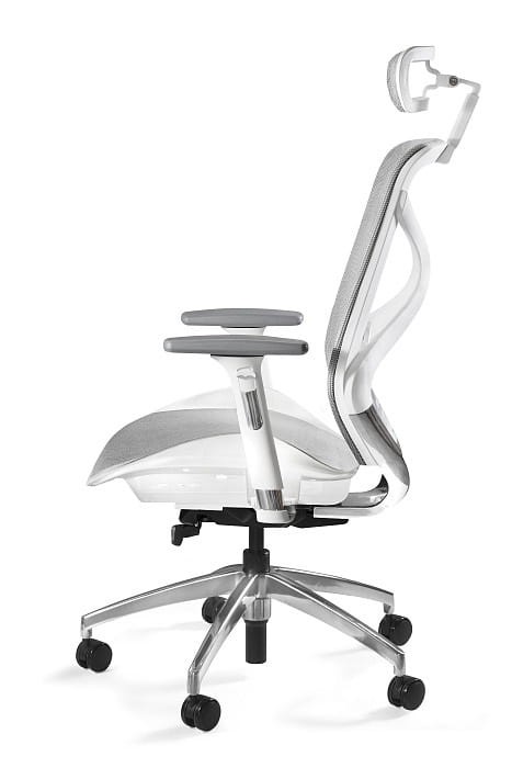 Fotel biurowy ergonomiczny siatkowy Hero biały