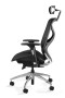 Fotel biurowy ergonomiczny siatkowy Hero czarny