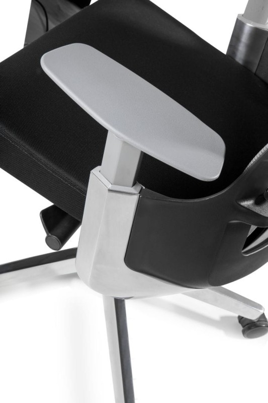 Fotel biurowy z zagłówkiem Spinelly czarny/czarny