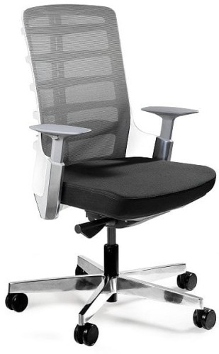 Fotel biurowy Spinelly biały/czarny