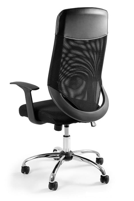 Fotel biurowy na kółkach Mobi Plus czarny