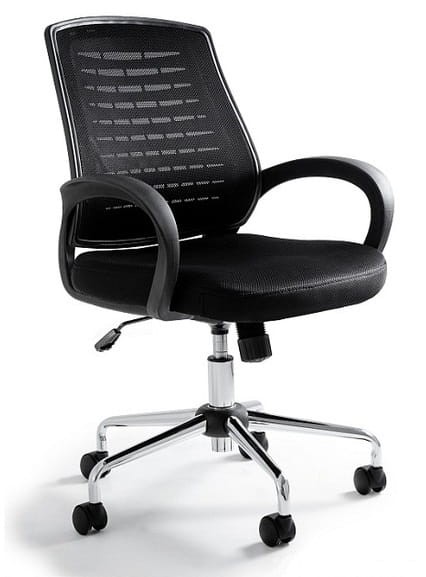 Fotel biurowy na kółkach Award - Czarny