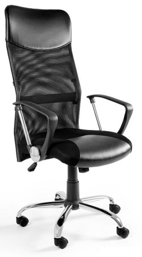 Fotel biurowy siatkowy Viper czarny