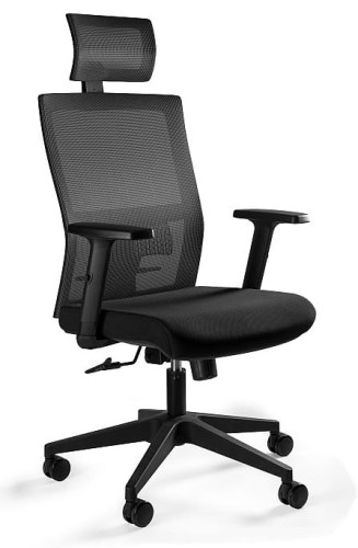 Fotel biurowy regulowany Task czarny