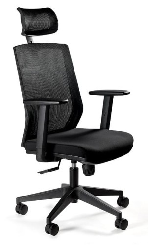Fotel biurowy siatkowy Esta czarny