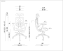 Fotel ergonomiczny z zagłówkiem czarny Ergotech chromowana podstawa