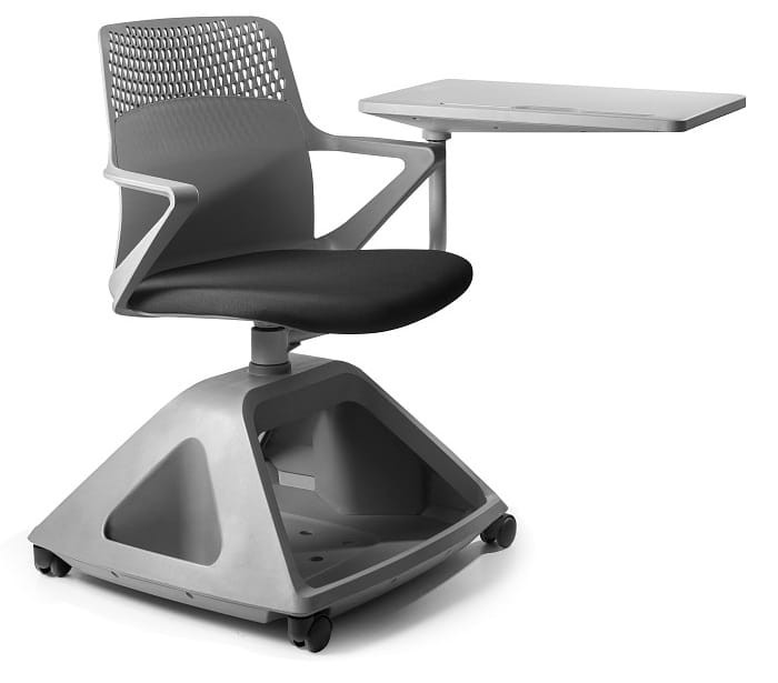 Fotel obrotowy z pulpitem A3 Rover 2 czarny