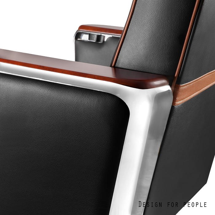 Fotel gabinetowy obrotowy REGENT czarny