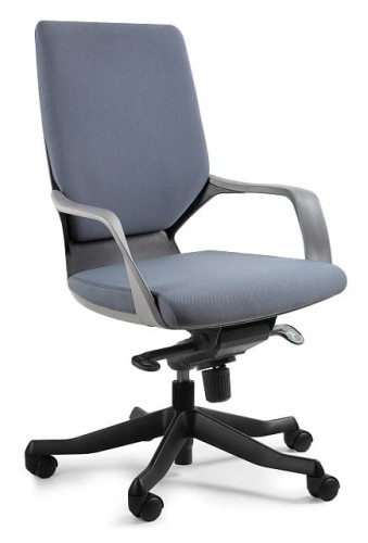 Fotel biurowy na kółkach  Apollo M - czarny/ciemny szary