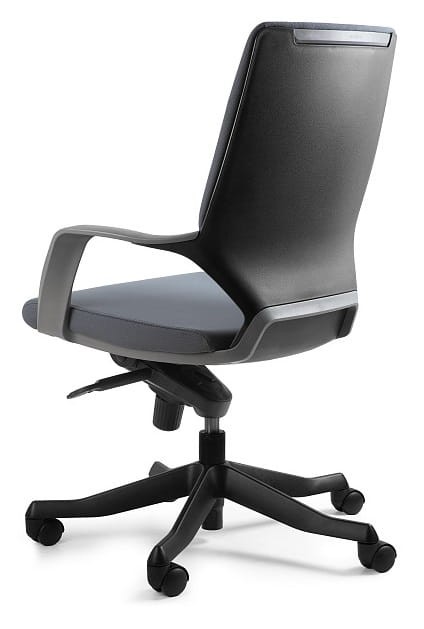 Fotel biurowy na kółkach Apollo M - czarny/ciemny szary