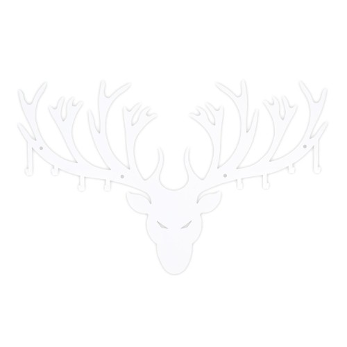 Wieszak ścienny Poroże biały