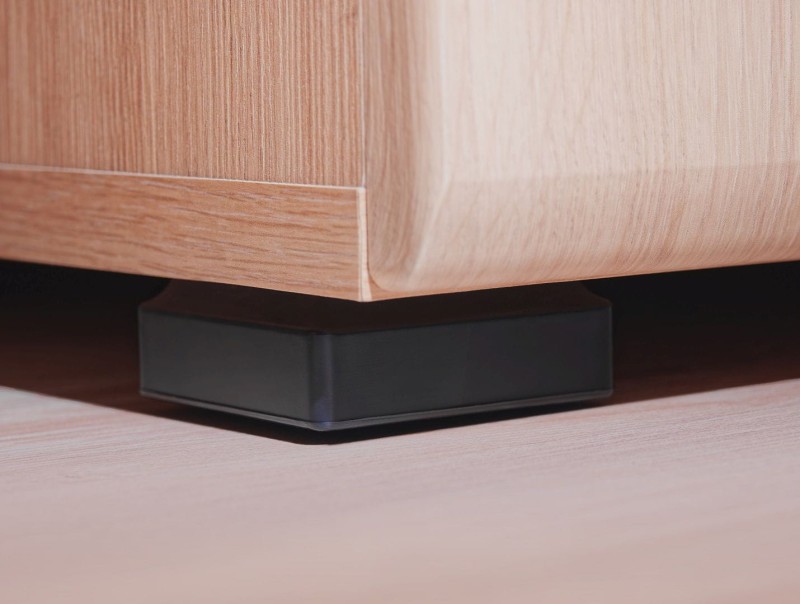 Meblościanka SOLIDO dąb artisan/czarny mat