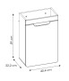 Szafka pod umywalkę 40 cm ARUBA 826