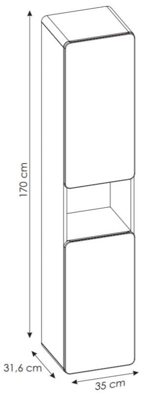 Szafka wysoka ARUBA 800