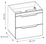 Szafka pod umywalkę 60 cm ARUBA 820
