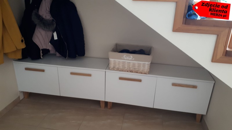 Szafka na buty Inu 150cm z funkcją siedziska - zdjęcie klienta