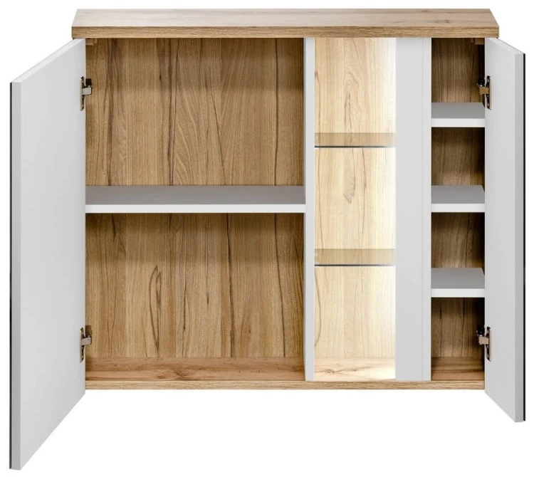 Szafka z lustrem BAHAMA WHITE 841