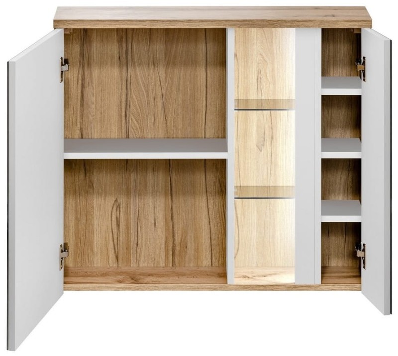 Szafka z lustrem BAHAMA WHITE 841