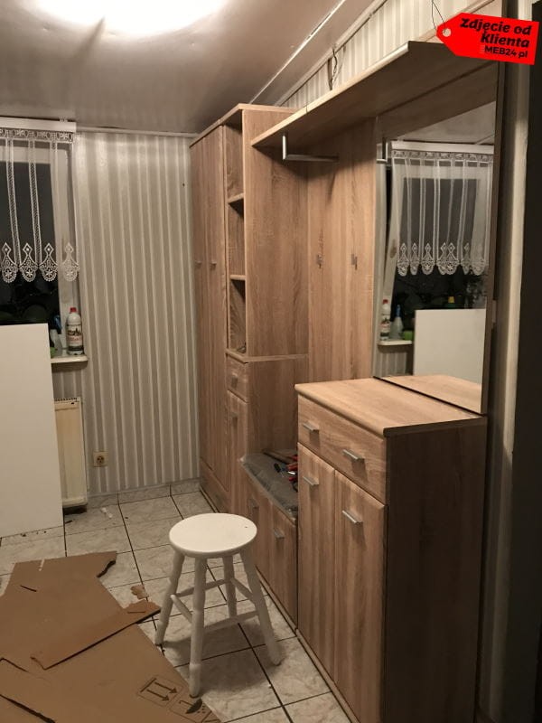 Zestaw mebli do przedpokoju IV - zdjęcie klienta