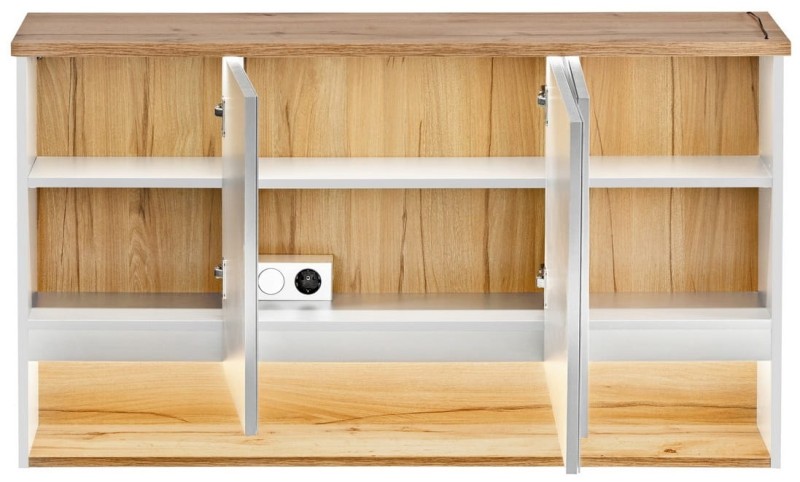 Szafka z lustrem 120 cm BAHAMA WHITE 854