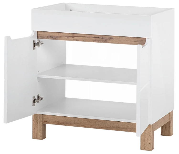 Szafka pod umywalkę 80 cm BALI BIAŁY 821