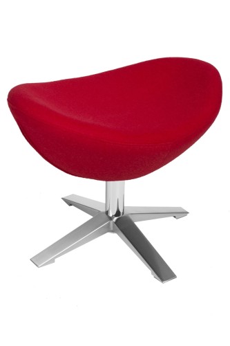 Podnóżek Jajo szeroki wełna czerwony JA-2712