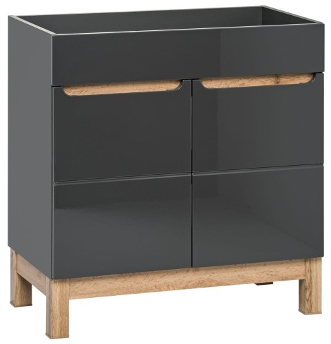Szafka pod umywalkę 80 cm BALI GRAFIT 821- 80D/9080