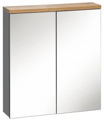 Szafka łazienkowa z lustrem 60 cm BALI GRAFIT 840