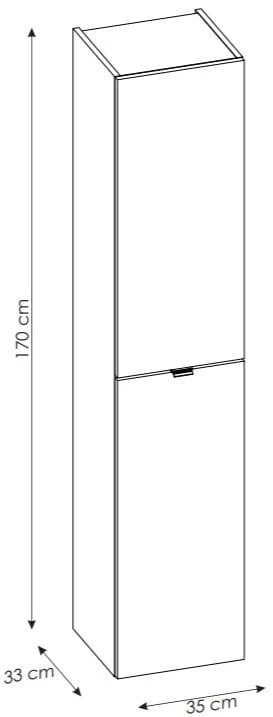 Szafka wysoka CAPRI OAK 800A