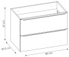 Szafka pod umywalkę CAPRI OAK 821A