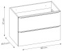 Szafka pod umywalkę CAPRI OAK 821A