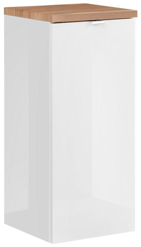 Szafka niska z koszem na pranie CAPRI WHITE 811B